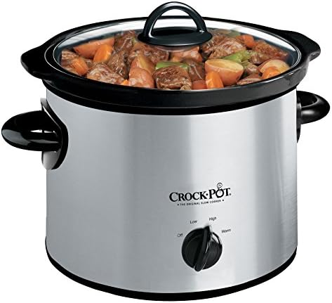 Crock-Pot 3 Quart Manual Slow Cooker – Silver (Fresh 90)