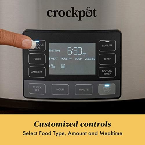 Crock-Pot MyTime 6 Quart Programmable Slow Cooker (Bright 19)