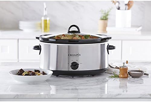 Crock-Pot 7 Quart Oval Manual Slow Cooker – Stainless Steel (Ready 78)