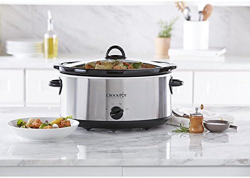 Crock-Pot 7 Quart Oval Manual Slow Cooker – Stainless Steel (Ready 78)