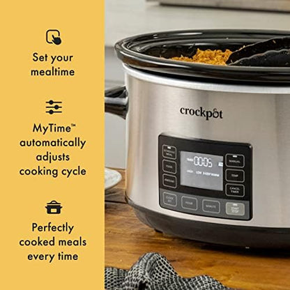 Crock-Pot 7 Quart Portable Programmable Slow Cooker with Timer (Classic 85)