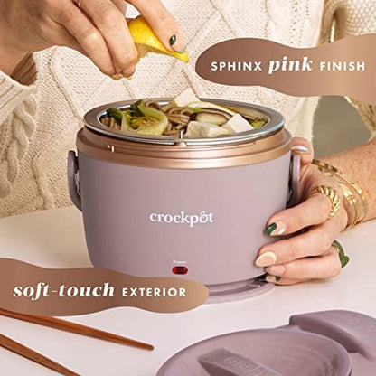 Crock-Pot Electric Lunch Box Food Warmer 20oz – Blush Pink (Select 66)