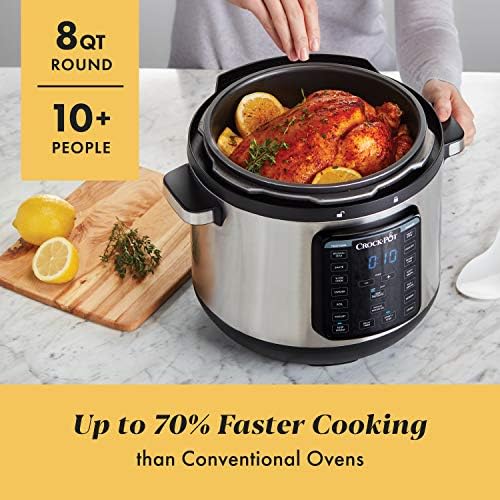 Crock-Pot 8 Quart Express Crock Multi-Use Pressure Cooker (New 49)