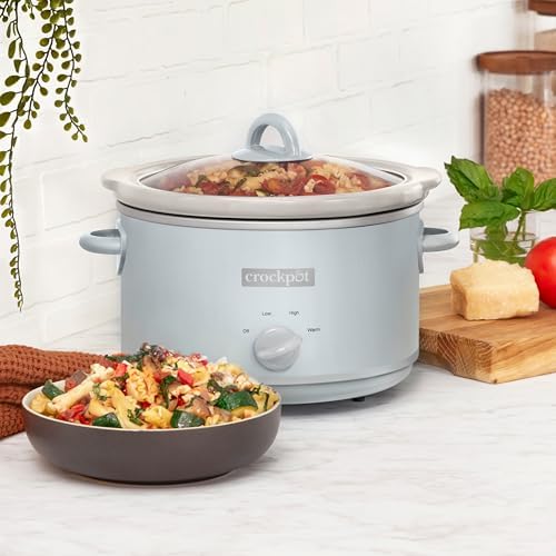 Crock-Pot 4.5 Quart Manual Slow Cooker – Macaroon Blue (Ready 59)
