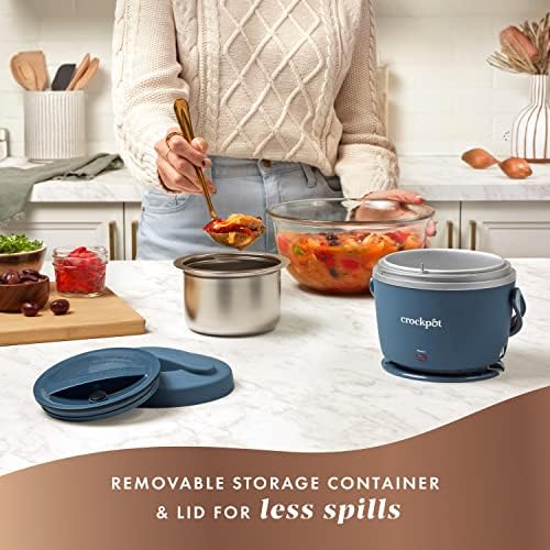 Crock-Pot Electric Lunch Box Food Warmer 20oz – Faded Blue (Fresh 91)