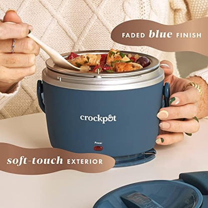 Crock-Pot Electric Lunch Box Food Warmer 20oz – Faded Blue (Fresh 91)