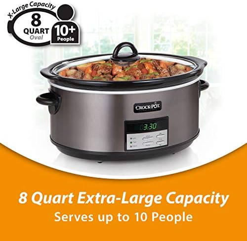 Crock-Pot 8 Quart Programmable Slow Cooker with Auto Warm (Fresh 75)