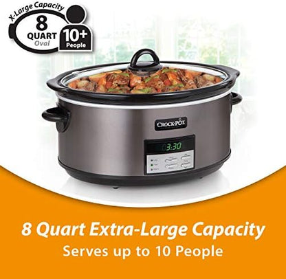 Crock-Pot 8 Quart Programmable Slow Cooker with Auto Warm (Fresh 75)