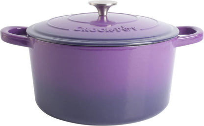 Crock-Pot 3 Quart Enameled Cast Iron Dutch Oven – Aqua (Classic 48)