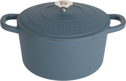 Crock-Pot 3 Quart Enameled Cast Iron Dutch Oven – Aqua (Select 57 Extra)
