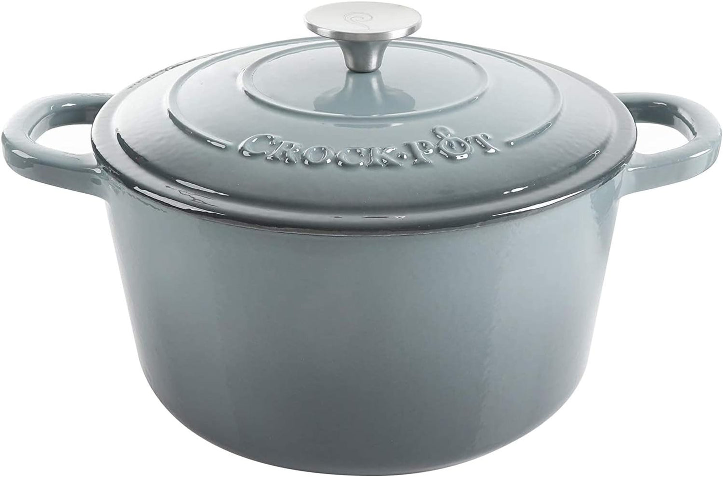 Crock-Pot 3 Quart Enameled Cast Iron Dutch Oven – Aqua (Classic 48)