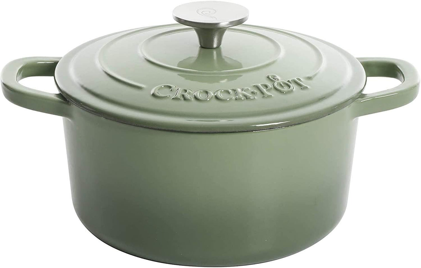 Crock-Pot 3 Quart Enameled Cast Iron Dutch Oven – Aqua (Classic 48)