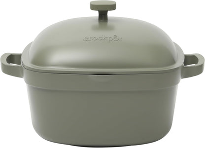 Crock-Pot 3 Quart Enameled Cast Iron Dutch Oven – Aqua (Classic 48)
